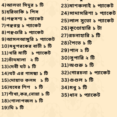 প্রয়োজনীয় দশকর্মা